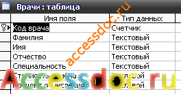 Скачать базу данных (БД) «Платный прием в поликлинике» MS Access