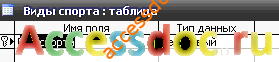 Скачать базу данных (БД) «Спорт» MS Access
